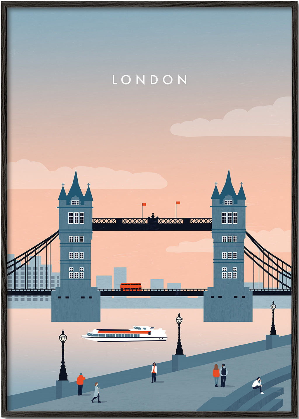 Bybillede London bro illustration