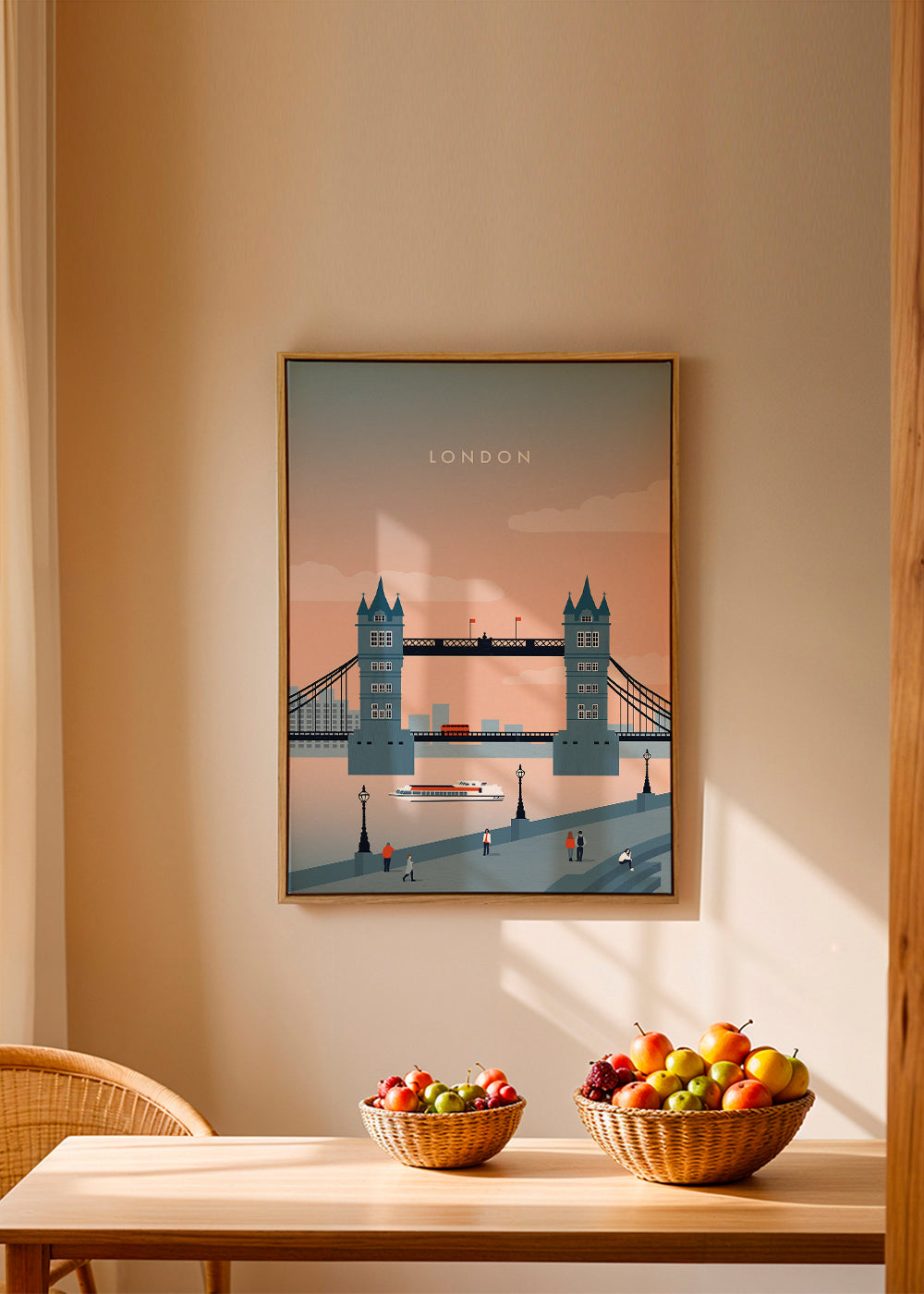 Bybillede London bro illustration