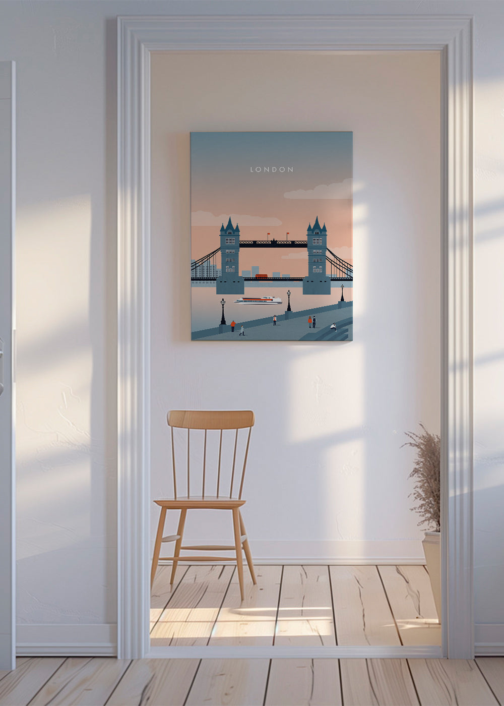 Bybillede London bro illustration