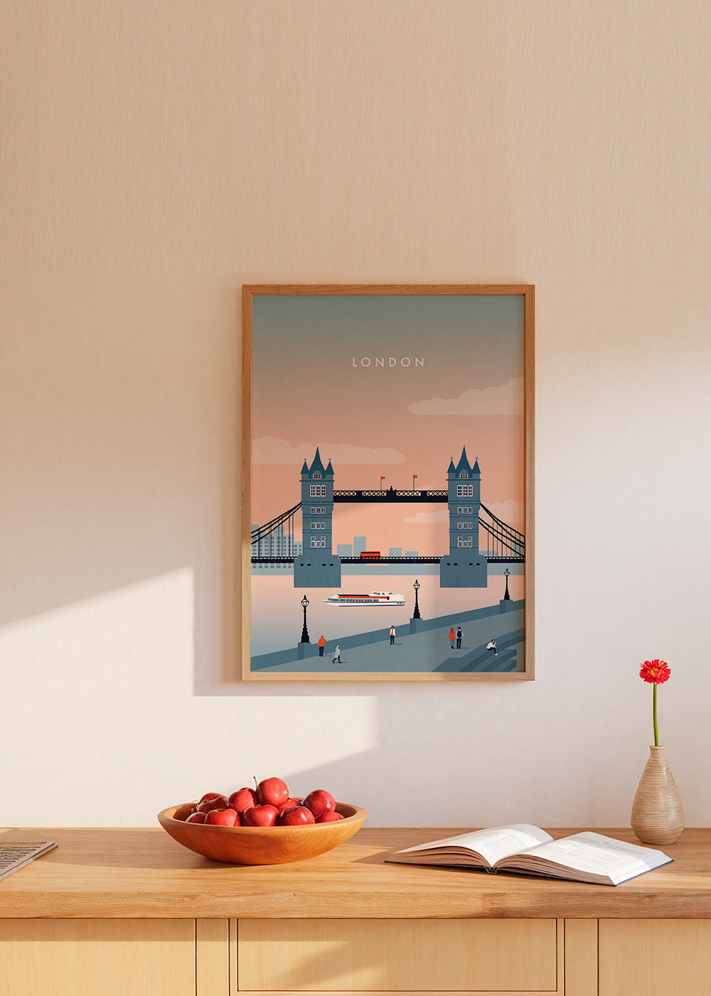 Bybillede London bro illustration