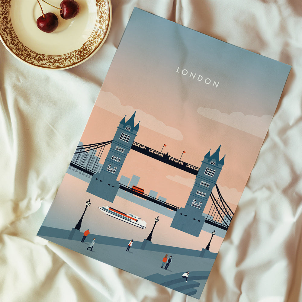 Bybillede London bro illustration