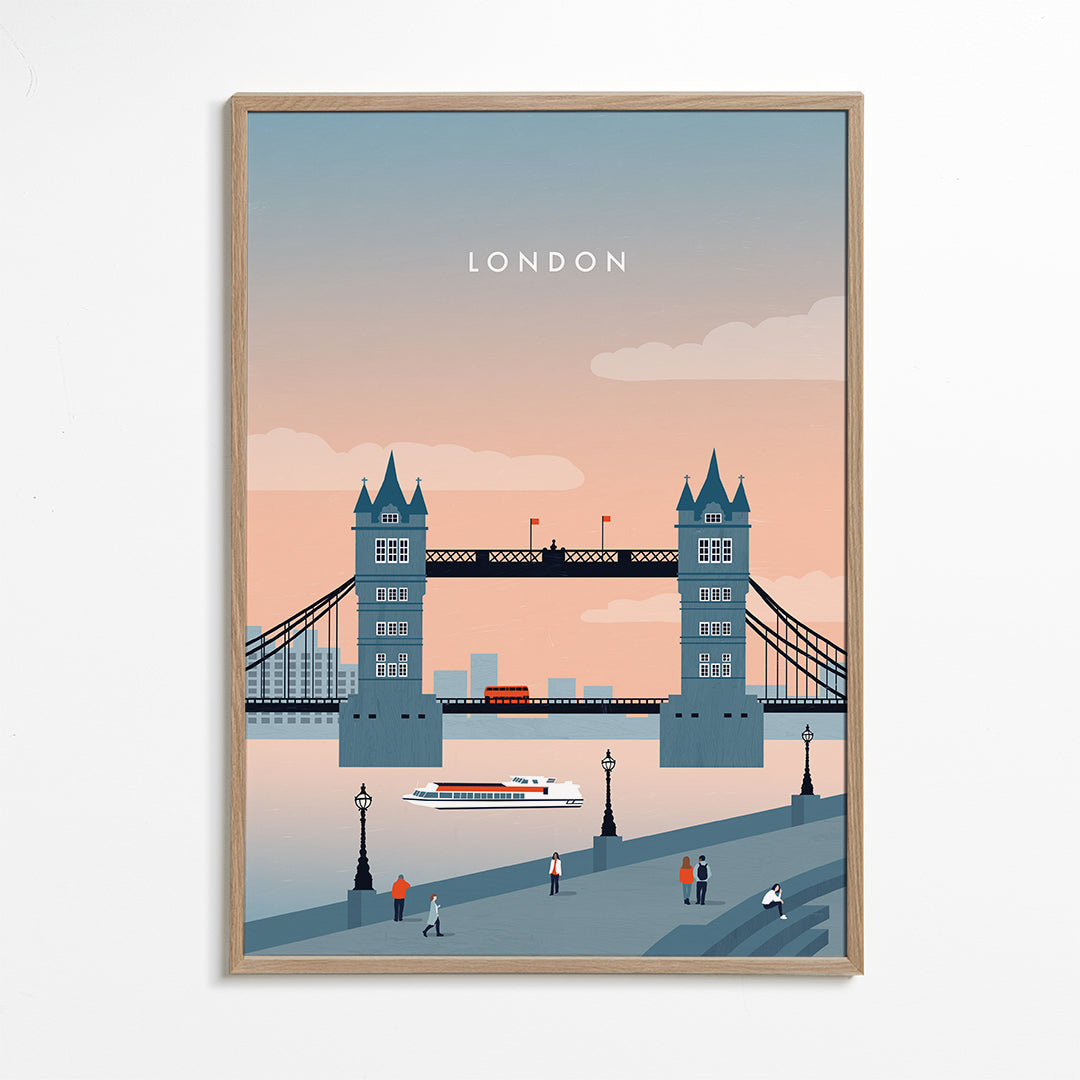 Bybillede London bro illustration