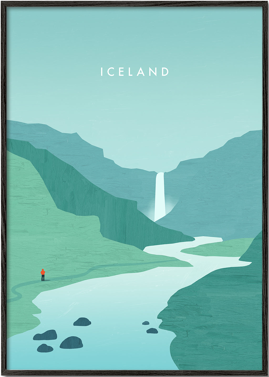 Landskabskunst: Island vandfald