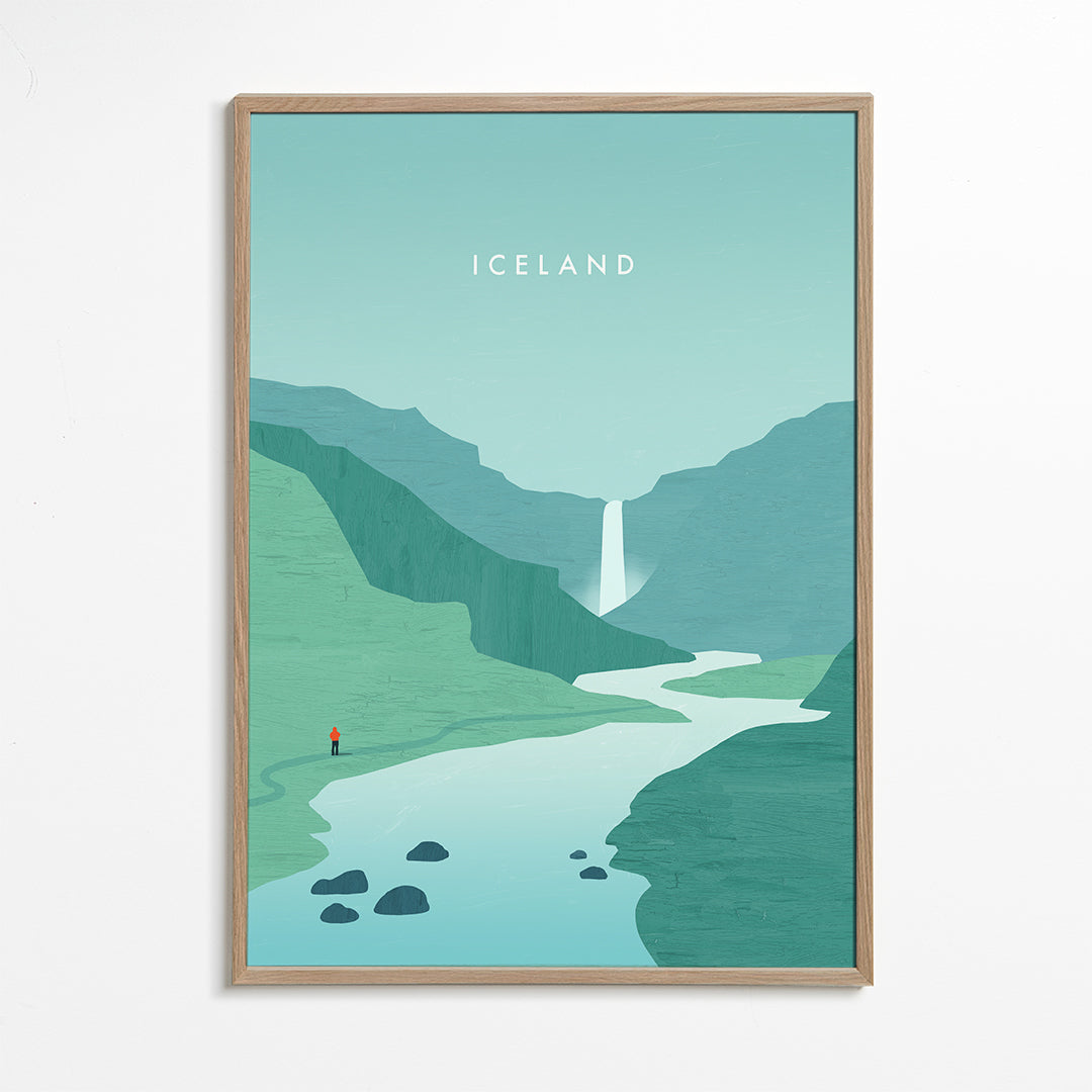 Landskabskunst: Island vandfald
