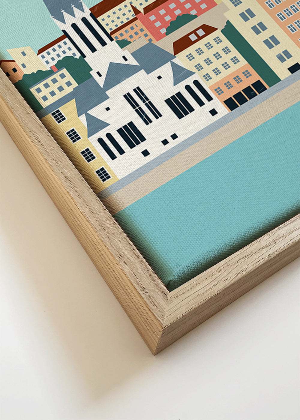 Køkkenkunst Lyon: kystillustration