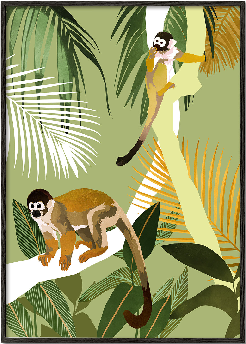 Abeillustration i jungle