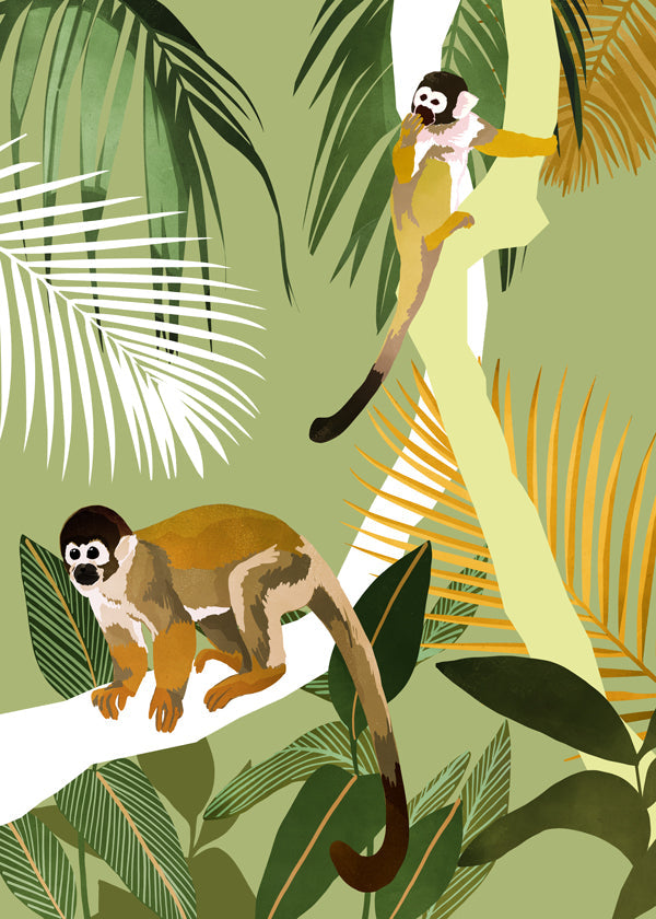 Abeillustration i jungle