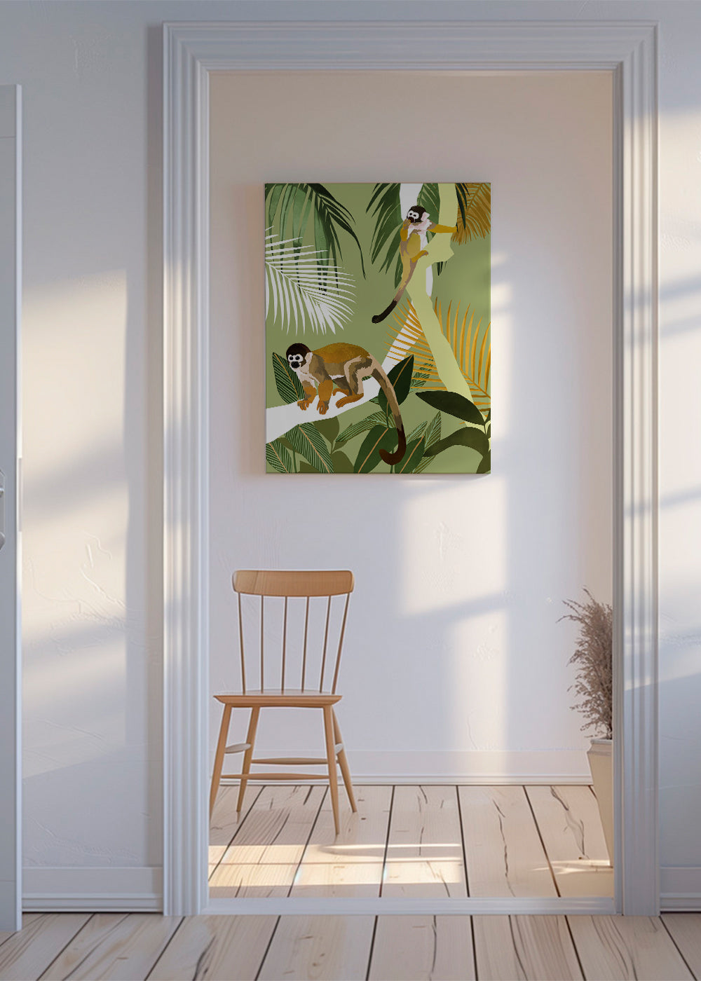 Abeillustration i jungle