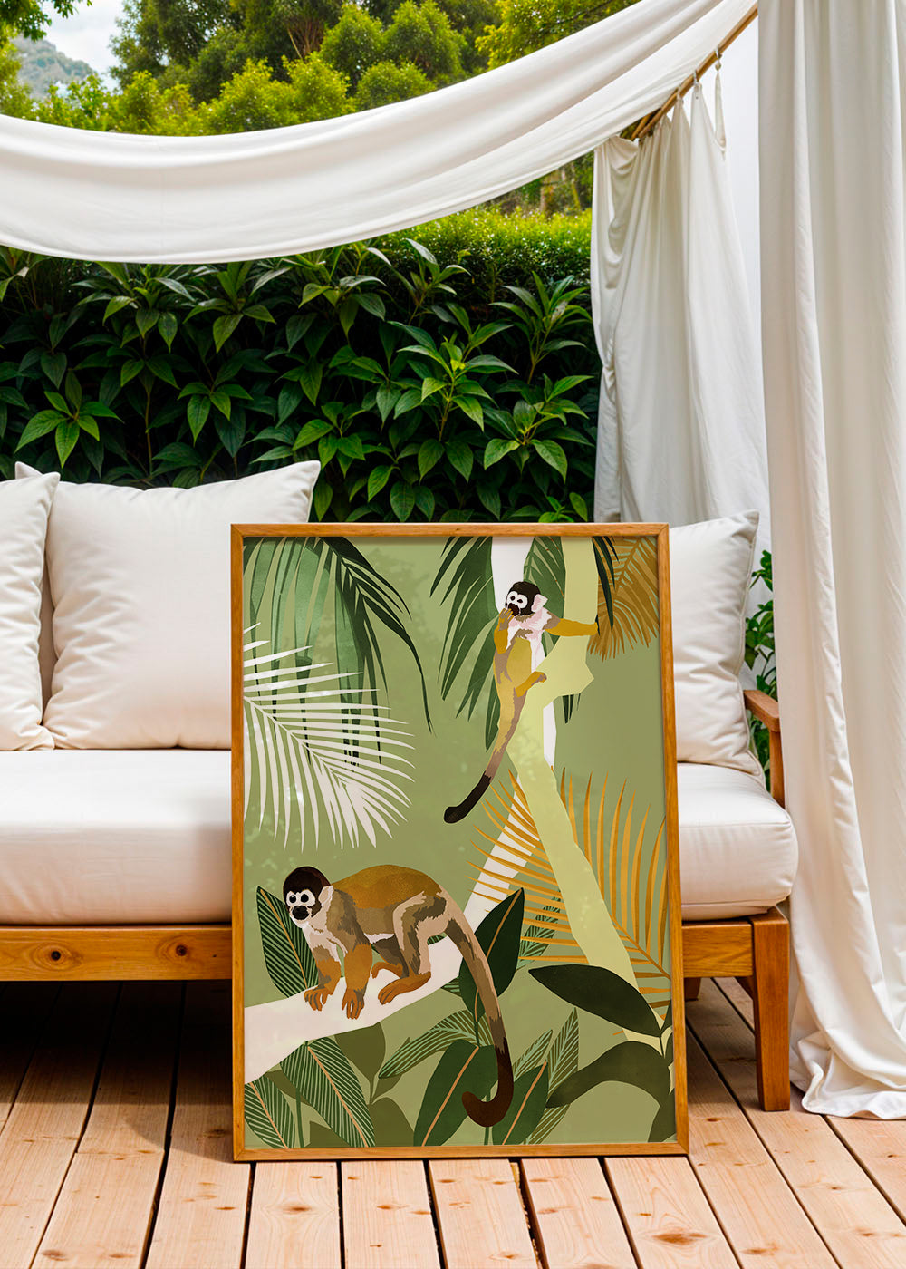 Abeillustration i jungle