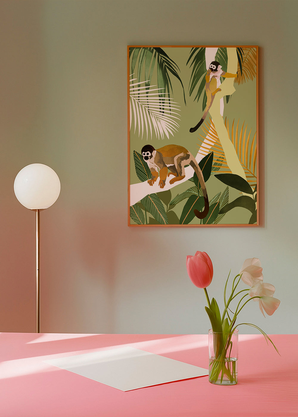 Abeillustration i jungle