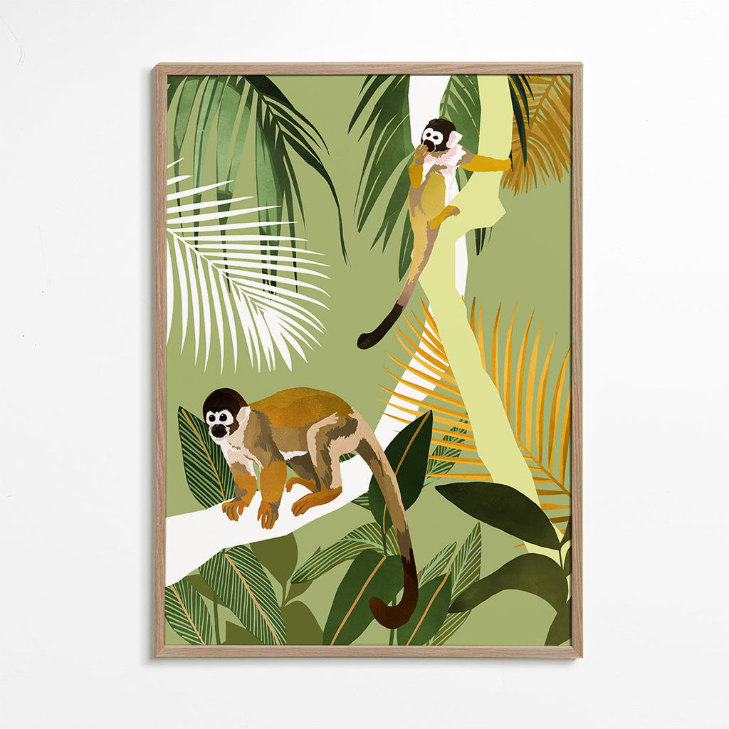 Abeillustration i jungle