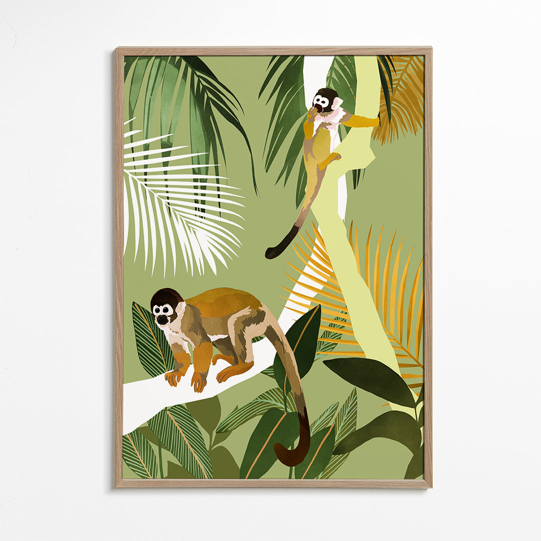 Abeillustration i jungle