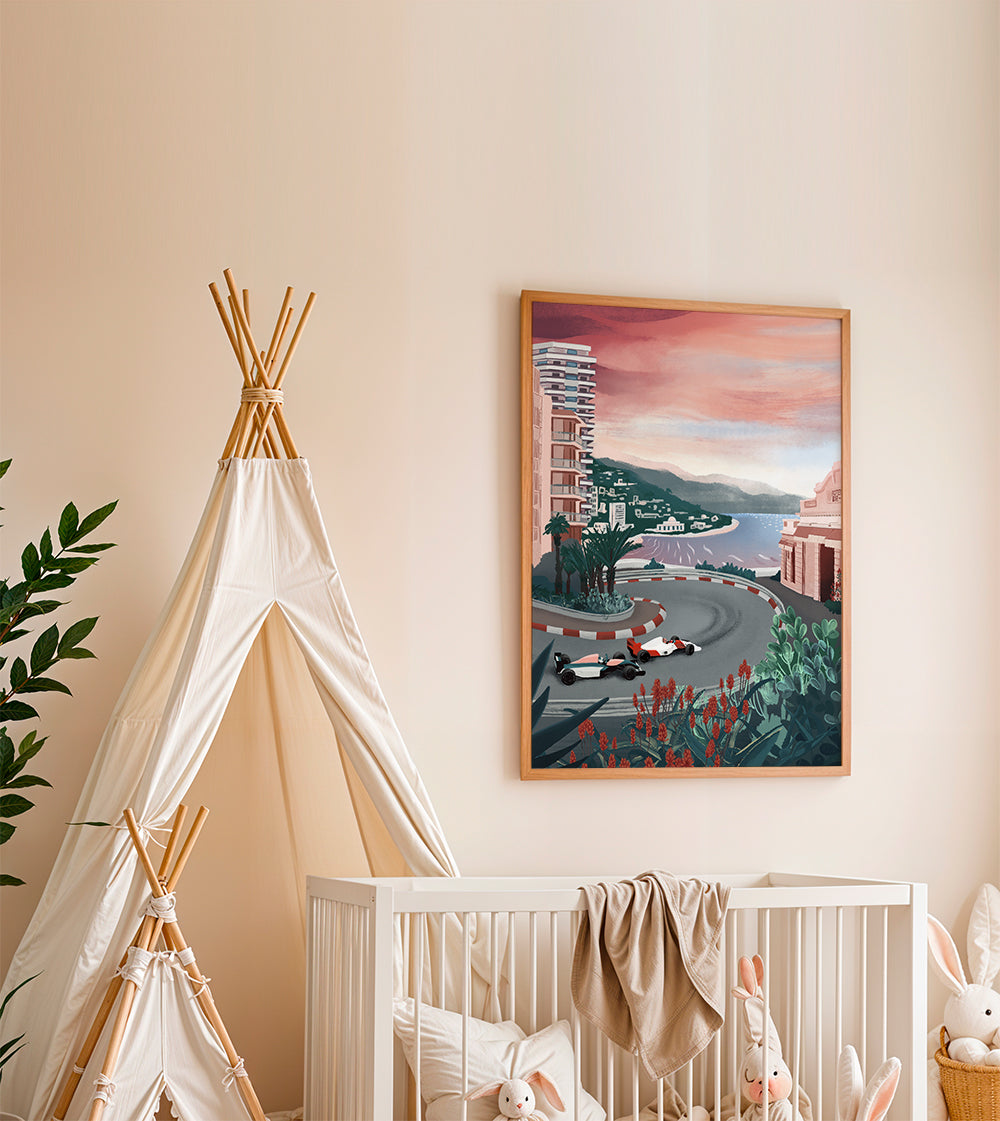 Sportkunst: kystsving på Monaco-banen