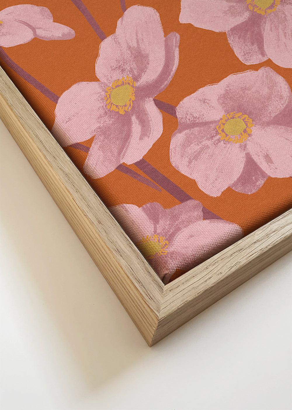 Botanisk plakat Lyserød anemone