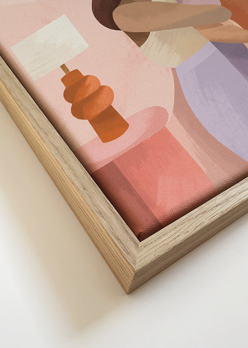 Moder-illustration i pastelfarver