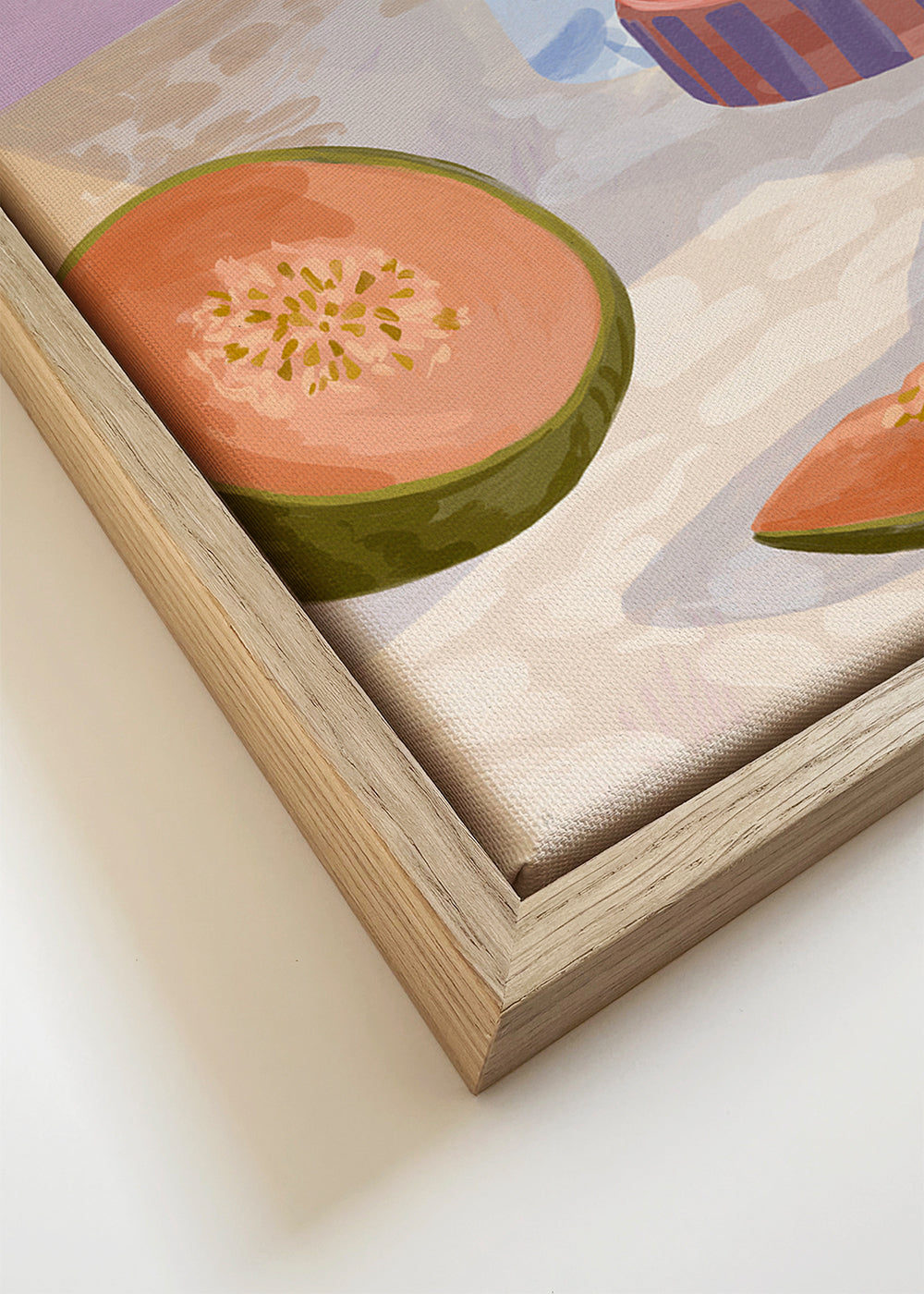 Køkkenkunst: frugtestilleben med vase