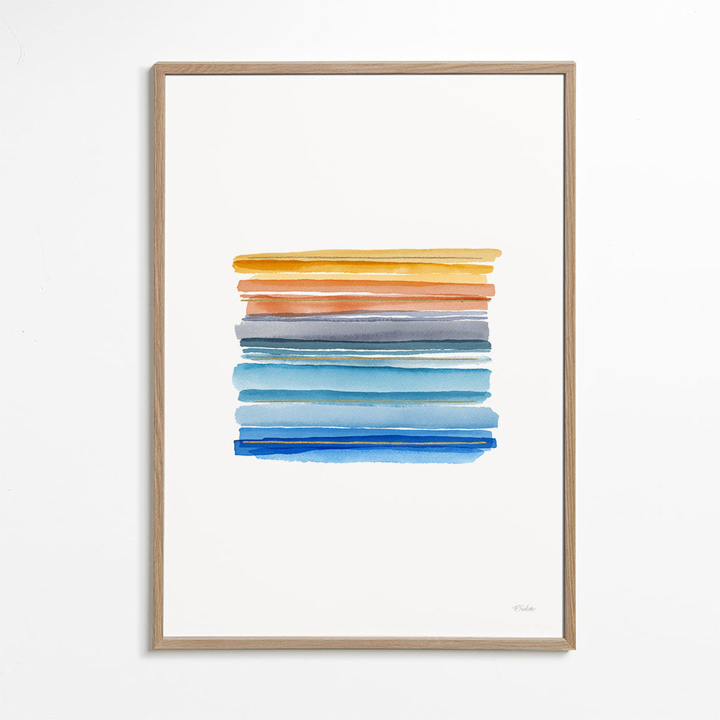 Minimalistiske akvarelstriber
