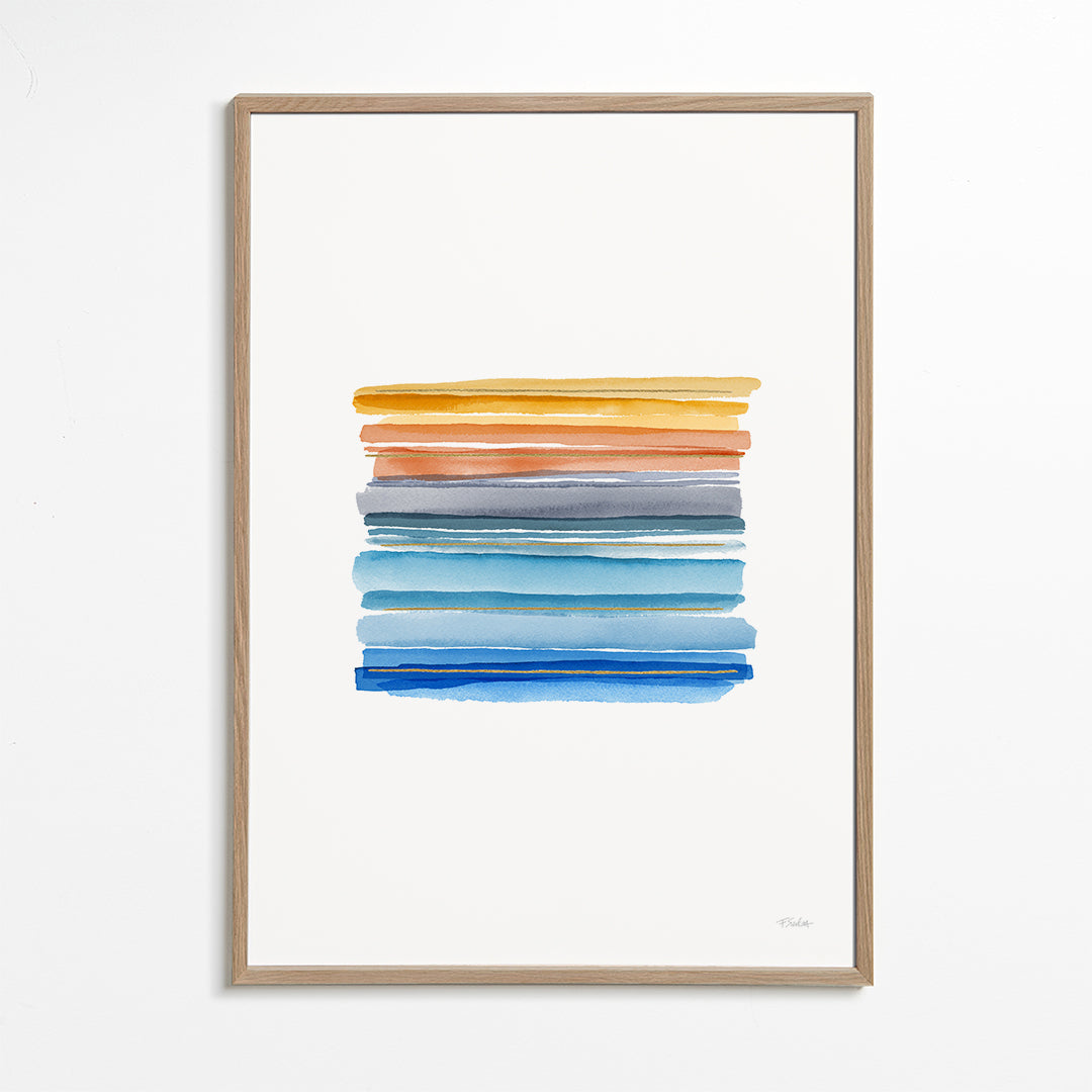 Minimalistiske akvarelstriber