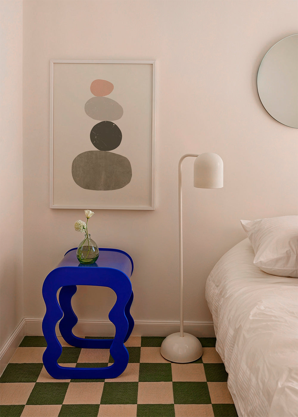 Afslappende design med stablede sten