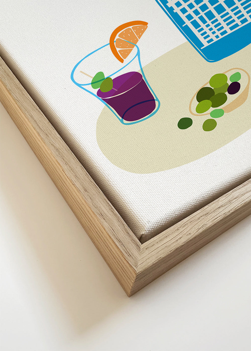 Køkkenkunst: sifonflaske og vermouthglas illustration