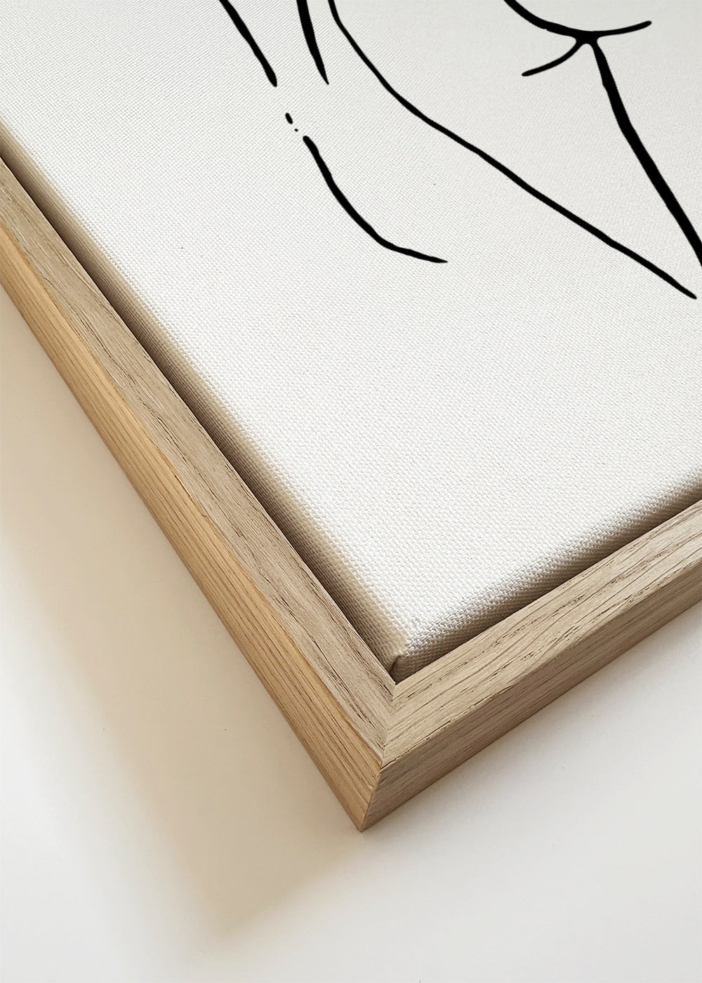 Minimalistisk linjeillustration af krop