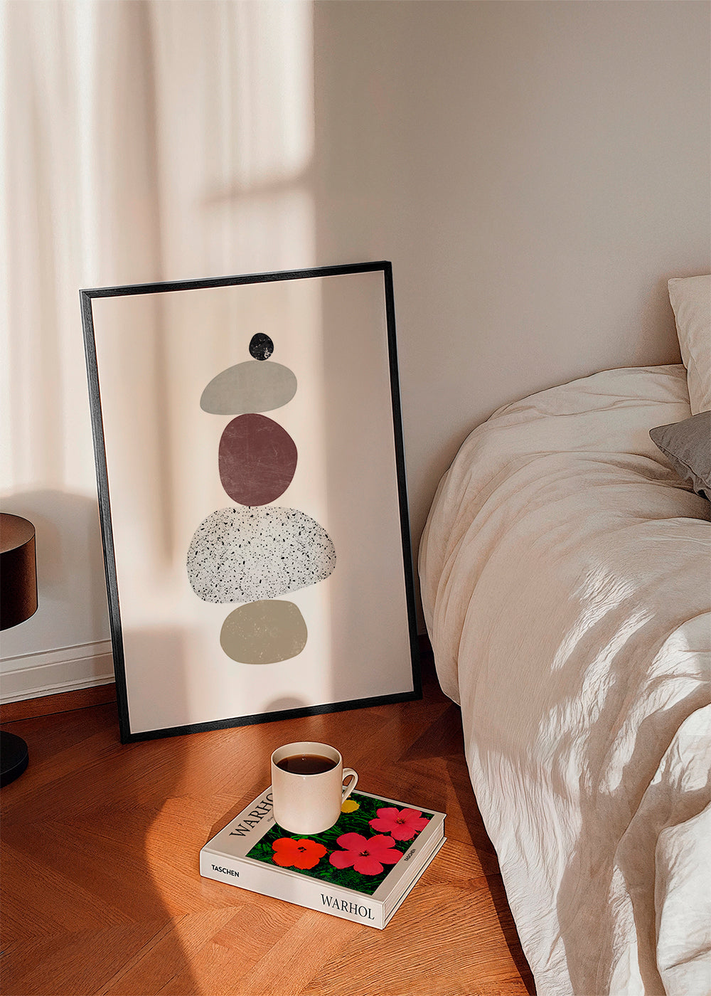 Afslappende design med stakstensmotivet