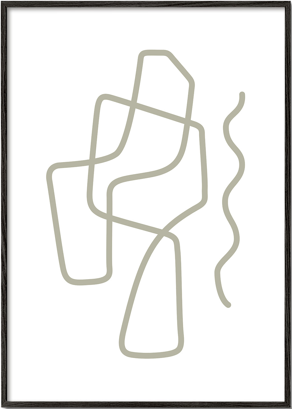 Minimalistisk design med organiske linjer
