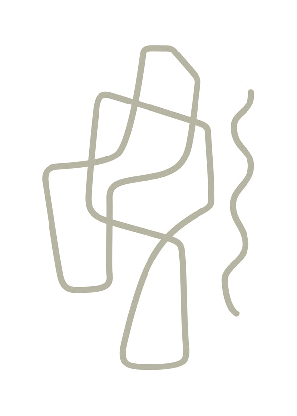 Minimalistisk design med organiske linjer
