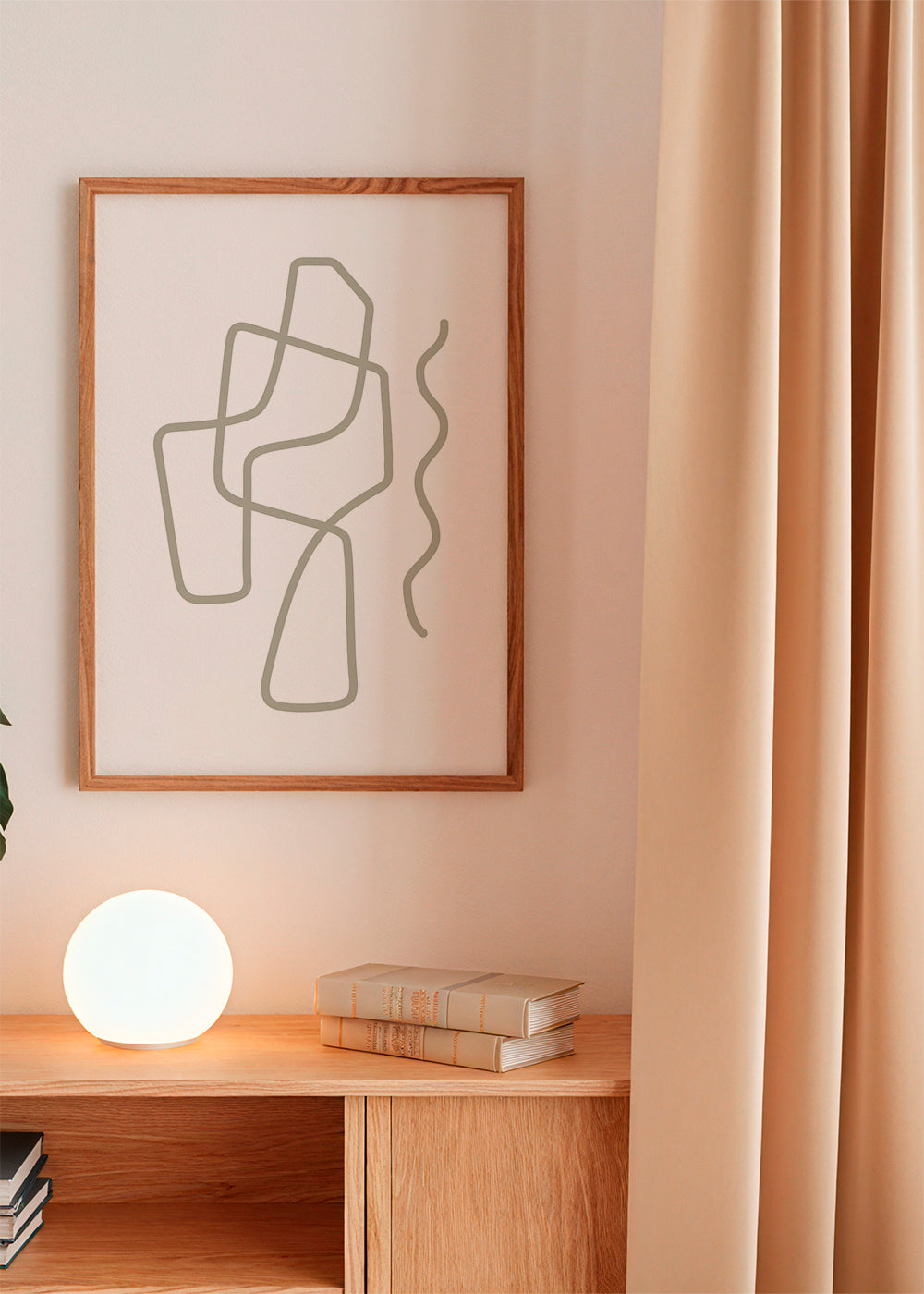 Minimalistisk design med organiske linjer