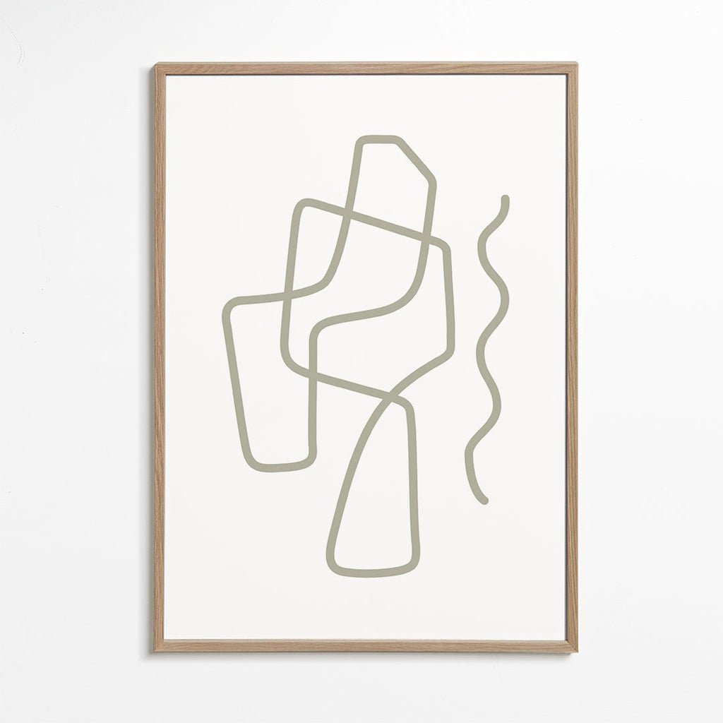 Minimalistisk design med organiske linjer