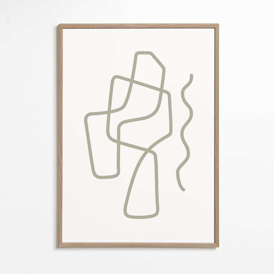 Minimalistisk design med organiske linjer