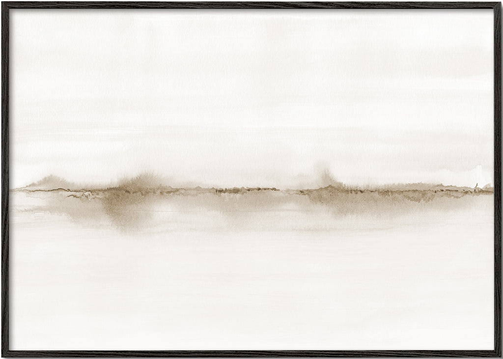 Abstrakt horisont akvarel