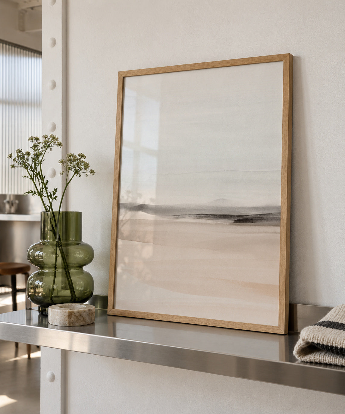 Watercolor Landscape N 19 - Framed poster in an interior