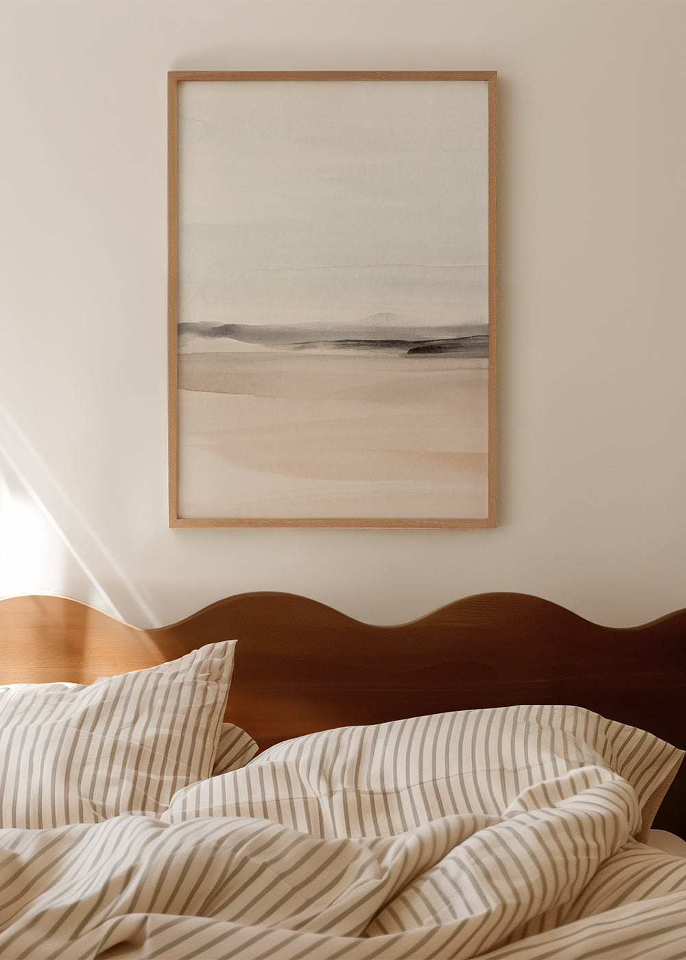 Akvarel landskab minimalistisk