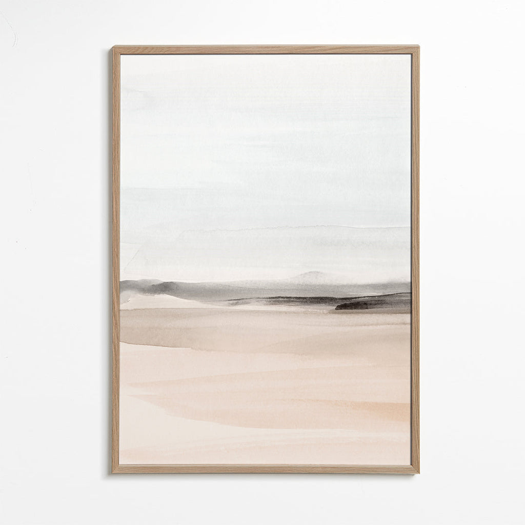Akvarel landskab minimalistisk