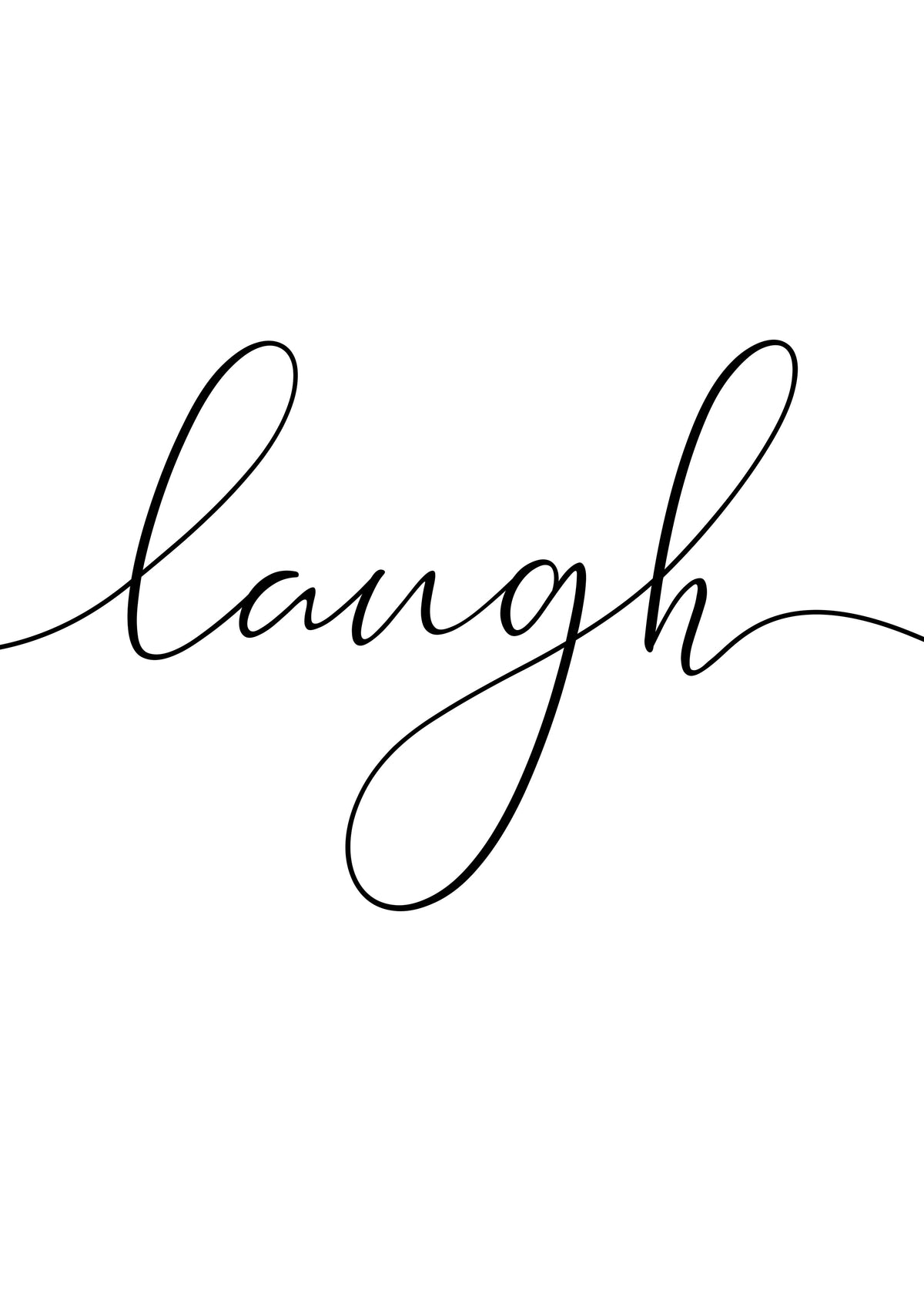 Laugh - Unframed art print