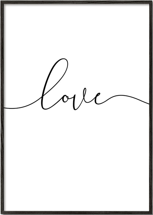 Minimalistisk design Love kalligrafi