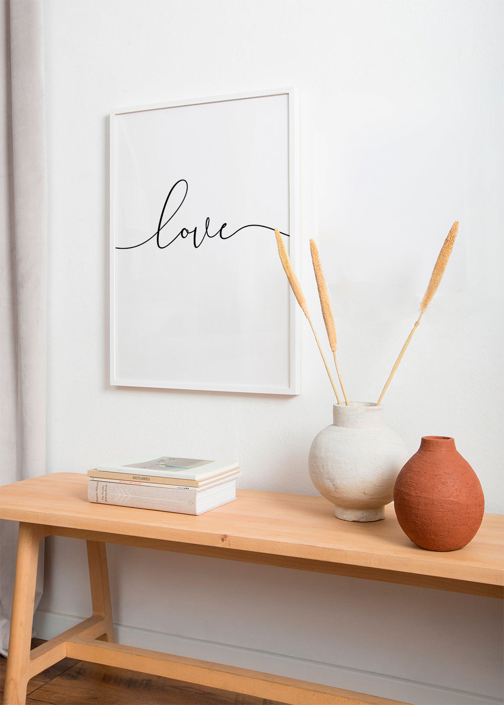 Minimalistisk design Love kalligrafi