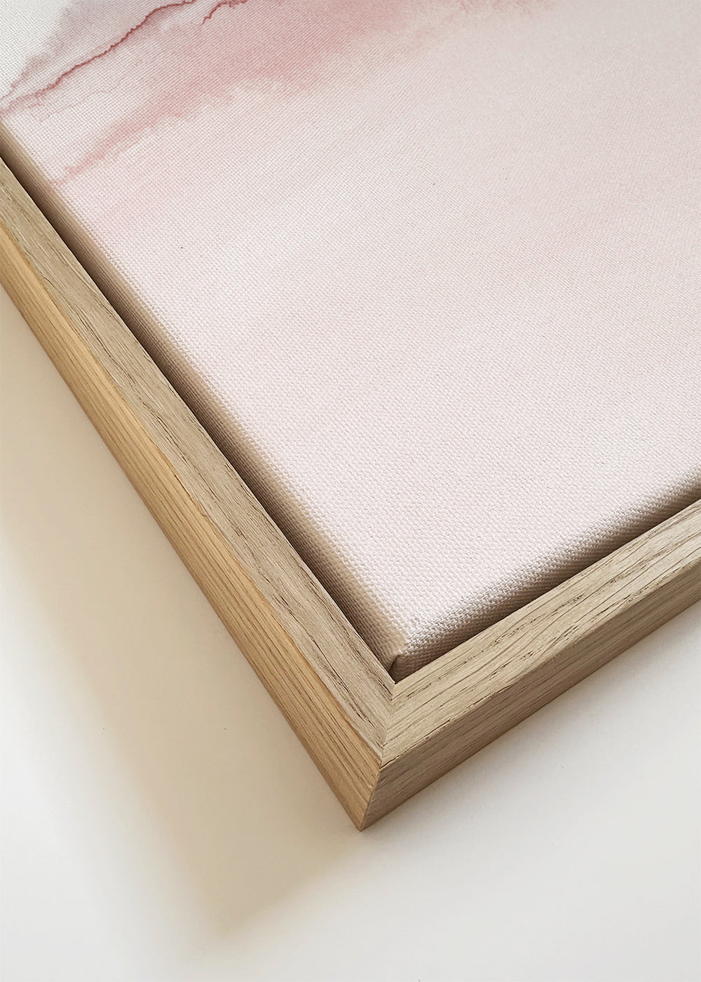 Rosa akvarel landskab kunst