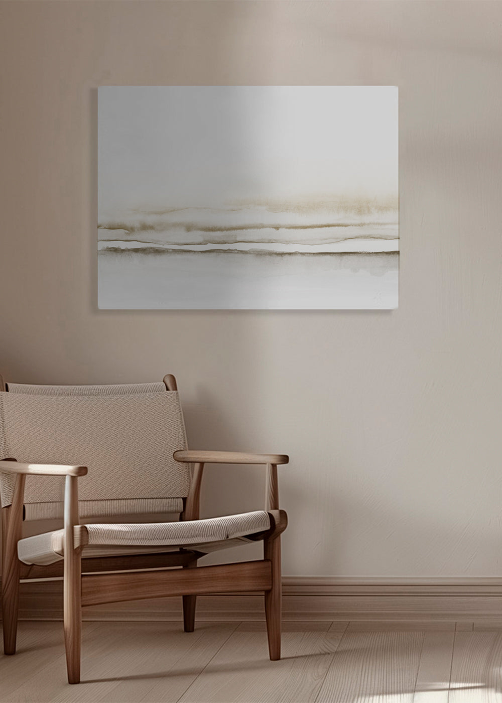 Landskab akvarel minimalistisk