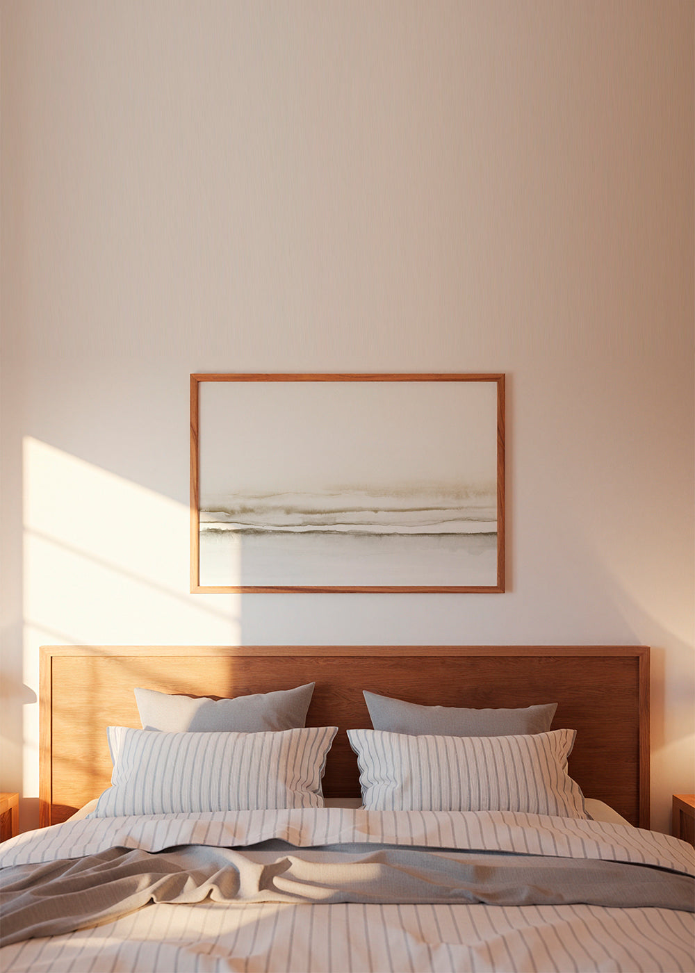 Landskab akvarel minimalistisk