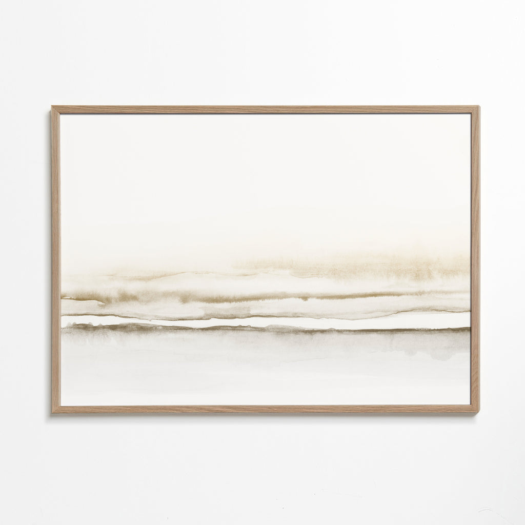 Landskab akvarel minimalistisk