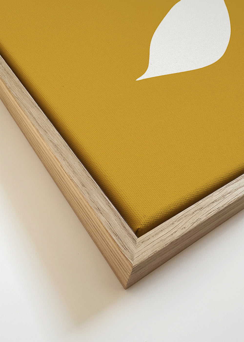 Minimalistisk fuglekunst sennep