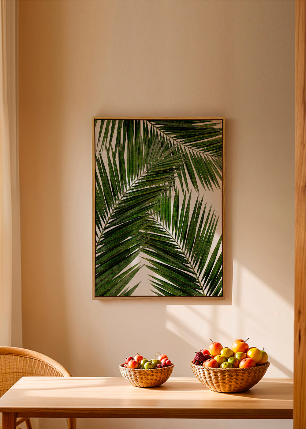 Botanisk plakat palmeblade