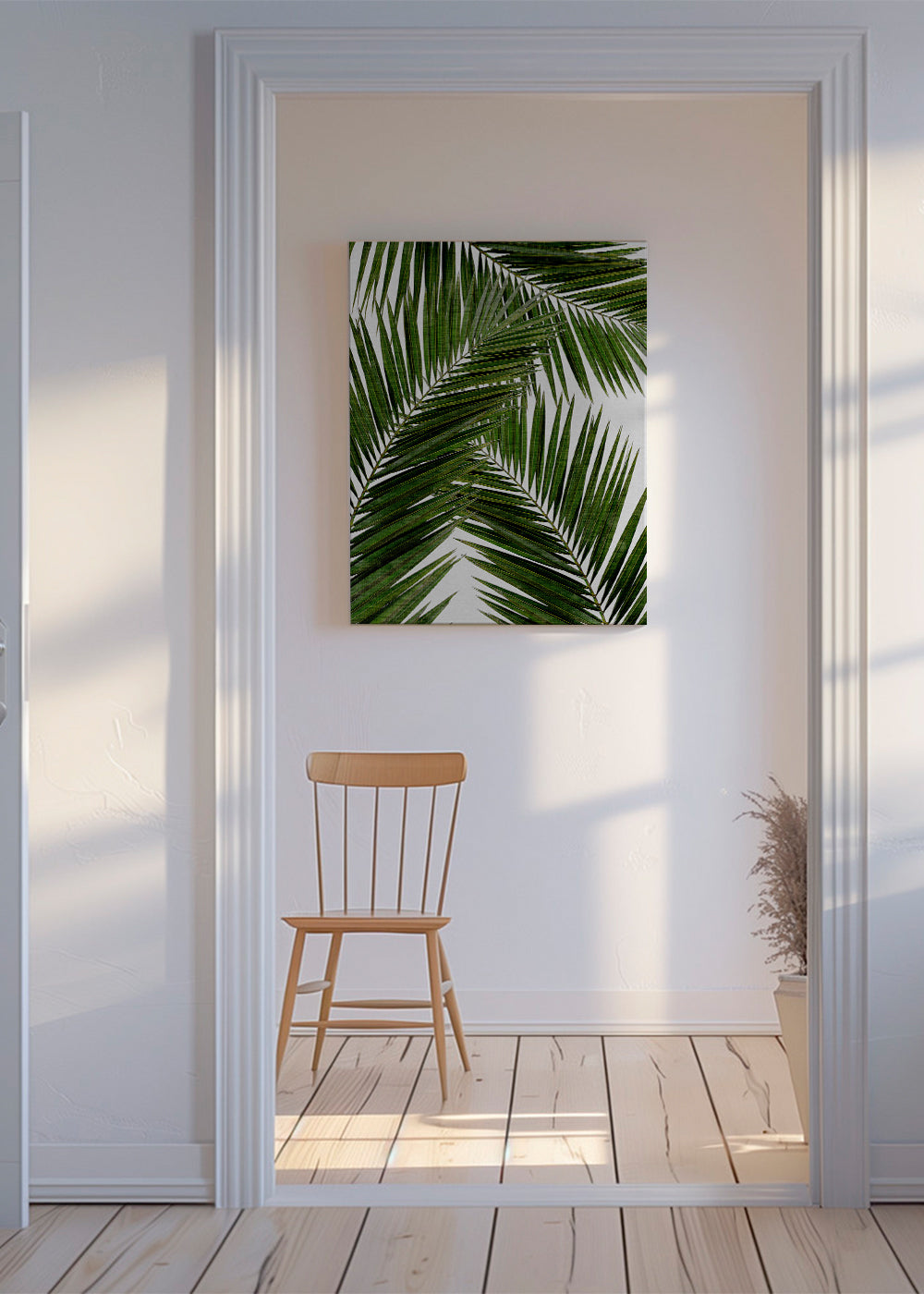 Botanisk plakat palmeblade
