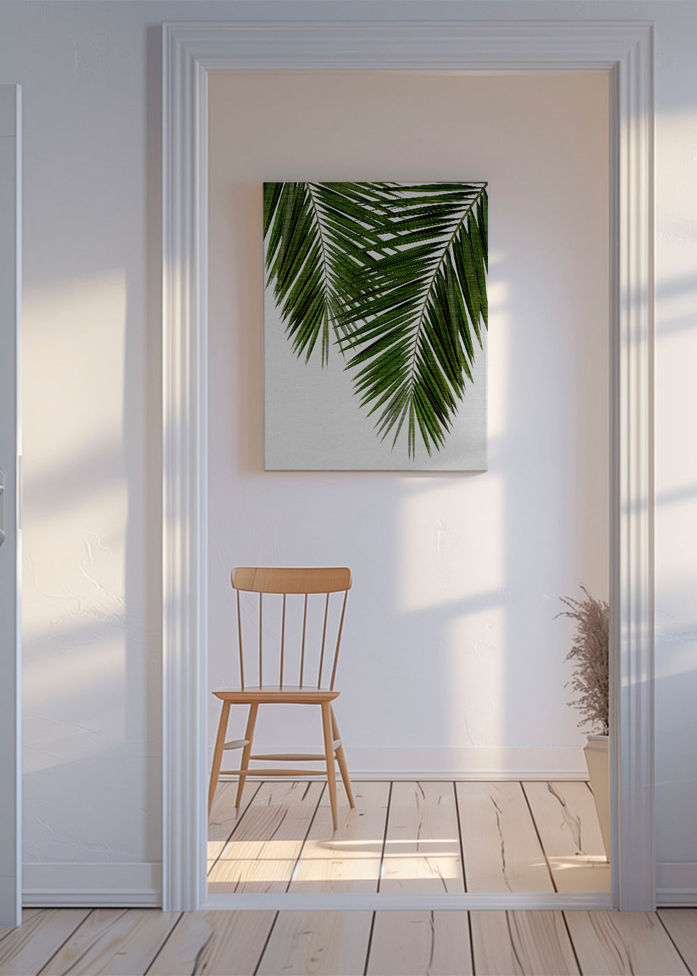 Botanisk plakat palmeblad