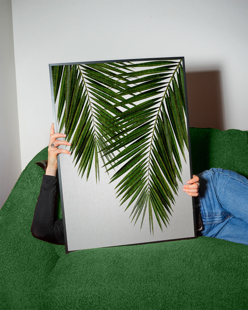 Botanisk plakat palmeblad