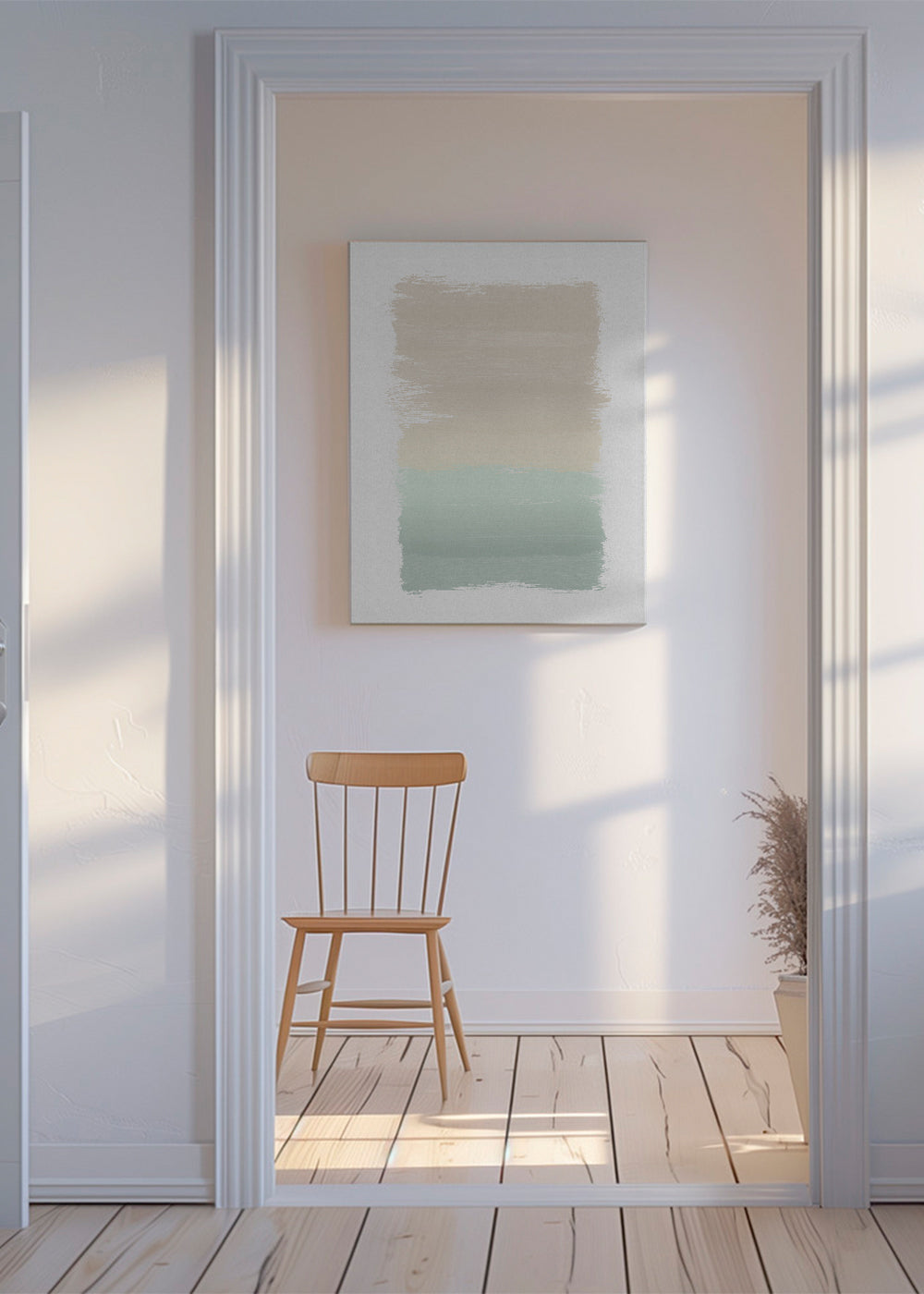 Abstrakt kunst pastel vertikale blokke