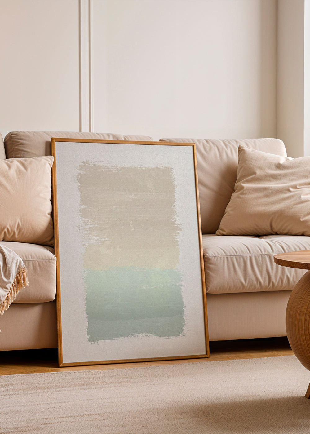 Abstrakt kunst pastel vertikale blokke