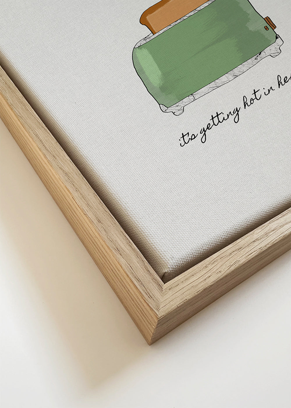 Køkkenkunst med illustreret brødrister